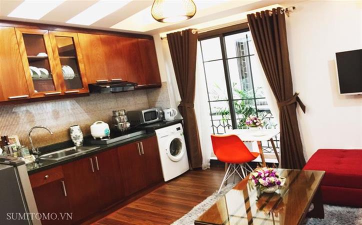 Sumi building for rent service apartment for 1 bedroom 500usd/month at Dao Tan, Ba Dinh, Ha Noi