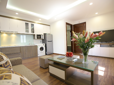 Cho thuê nhà đất Căn hộ dịch vụ Hà Nội Quận Ba Đình Cho thuê căn hộ dịch vụ 1PN Đào Tấn, Ba Đình full nội thất mới view đẹp