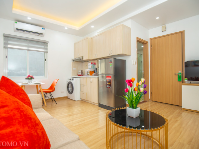 Cho thuê căn hộ 1 ngủ phố Linh Lang dịch vụ tiện nghi, nội thất mới, 550$/tháng