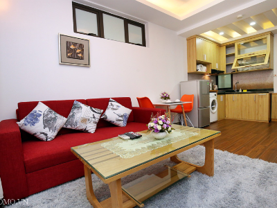 ​Căn hộ dịch vụ 1 ngủ cho thuê 48/12 Đào Tấn gần Daeoo, Lotte. 640$/ tháng