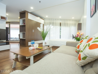  💵 USD 660/month (VAT included) - 51 /12 Dao Tan, Hanoi - 55m² | 1 Bedroom + Living Room | Balcony
