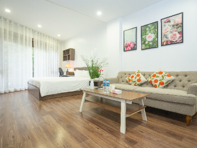 Cho thuê căn hộ dịch vụ 1PN Đào Tấn, Ba Đình full nội thất mới 100%, view cực đẹp