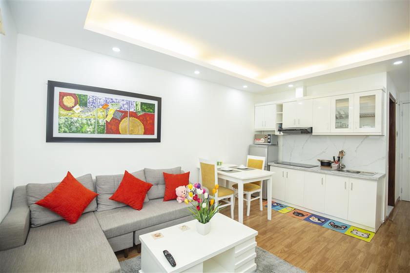 CHO THUÊ CĂN HỘ DỊCH VỤ 1 PHÒNG NGỦ – PHỐ ĐÀO TẤN, BA ĐÌNH